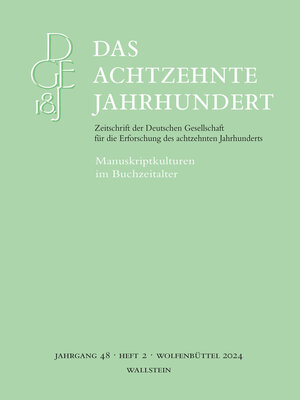 cover image of Das achtzehnte Jahrhundert